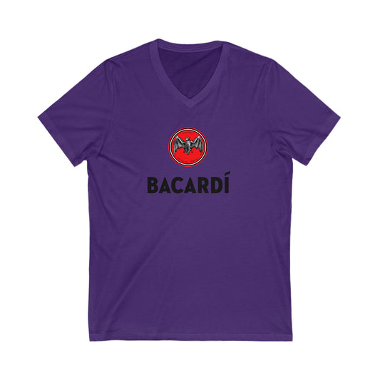 Bacardi Logo Adult V-Neck T-Shirt